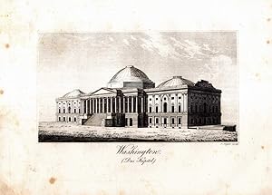 Seller image for Washington. Das Kapitol. Kupferstich-Ansicht von Hyrtl. for sale by Antiquariat Dennis R. Plummer