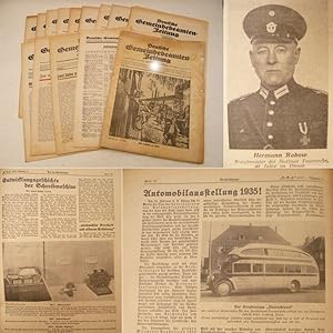 Imagen del vendedor de Deutsche Gemeindebeamten-Zeitung. Fachschaft "Gemeindeverwaltungen" im Reichsbund der Deutschen Beamten. 41. Jahrgang 1935, 1. Halbjahr ( Hefte Nr. 1 - 13 ) * a la venta por Galerie fr gegenstndliche Kunst