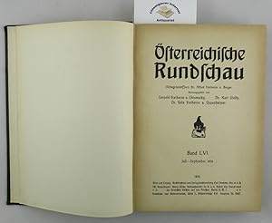 Österreichische Rundschau. Band XVI, Juli - September 1918