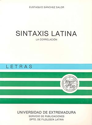 Sintaxis latina. la correlacion