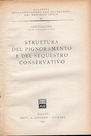 Struttura del pignoramento e del sequestro conservativo