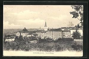 Carte postale Cuinzier, Vue du Bourg