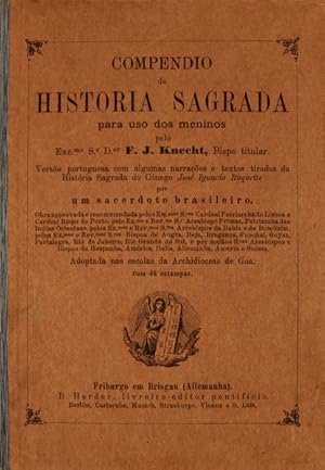 COMPENDIO DE HISTORIA SAGRADA. Para Uso dos Meninos.