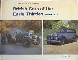 Bild des Verkufers fr British Cars of the Early Thirties 1930-1934 (Olyslager Auto Library) zum Verkauf von Chapter 1
