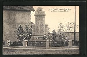 Carte postale Pouilly-sous-Charlieu, Le Monument aux Morts