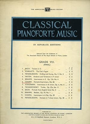 Seller image for Classical Pianoforte Music | The Associated Board Grade VIII (Final) | Fantasie-Impromptu, Opus 66 [Vintage Piano Solo Sheet Music] (Music Publisher's Reference Number 462) for sale by Little Stour Books PBFA Member