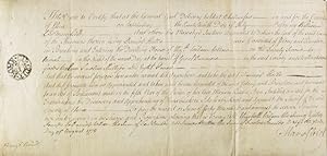 Warrant to sheriff of Essex County, England, for a case tried before William Lord Mansfield and c...