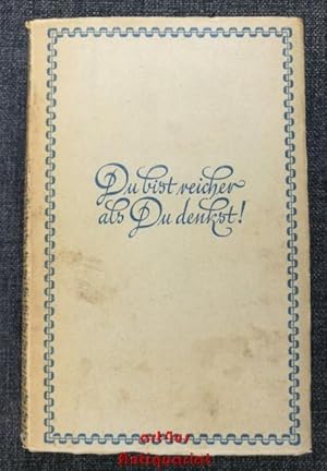 Bild des Verkufers fr Du bist reicher als du denkst! zum Verkauf von art4us - Antiquariat