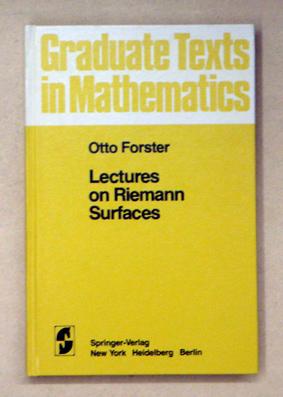 Immagine del venditore per Lectures on Riemann Surfaces. venduto da antiquariat peter petrej - Bibliopolium AG