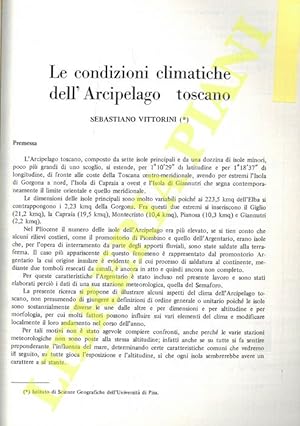 Le condizioni climatiche dell'Arcipelago Toscano.