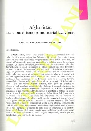 Afghanistan tra nomadismo e industrializzazione.