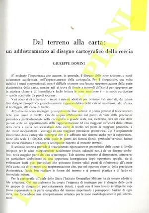 Dal terreno alla carta: un addestramento al disegno cartografico della roccia.