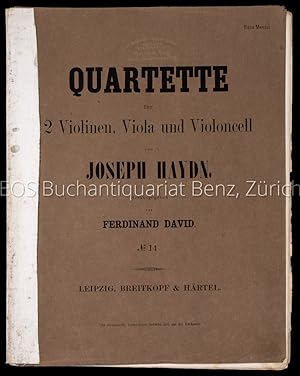 Quartette für 2 Violinen, Viola, und Violoncell. Zum Vortrag im Gewandhause zu Leipzig und zum Ge...