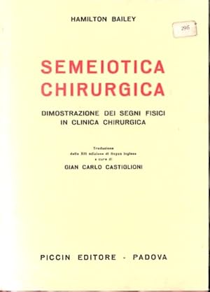 Semeiotica Chirurgica ;. Dimostrazione die Segni Fisici in Clinica Chirurgica ;