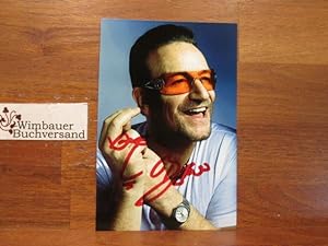 Original Autogramm Bono U2 /// Autogramm Autograph signiert signed signee