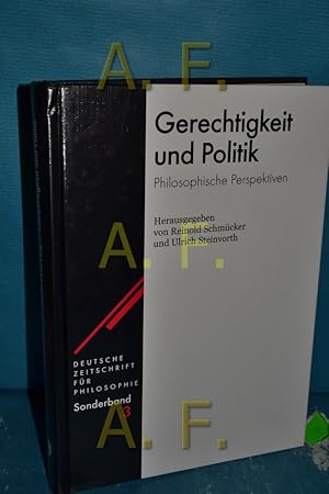 Seller image for Gerechtigkeit und Politik : philosophische Perspektiven. Deutsche Zeitschrift fr Philosophie / Sonderband 3 for sale by Antiquarische Fundgrube e.U.