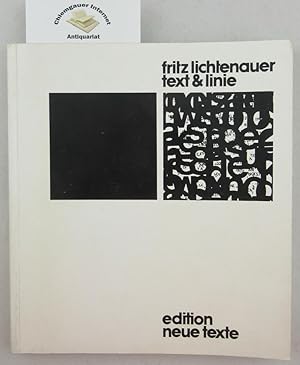 Bild des Verkufers fr Text & Linie. Hrsg. von Heimrad Bcker. zum Verkauf von Chiemgauer Internet Antiquariat GbR