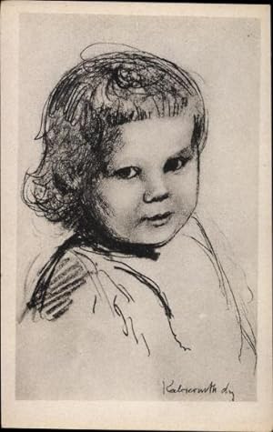 Künstler Ansichtskarte / Postkarte Kalckreuth, Leopold, Kinderportrait
