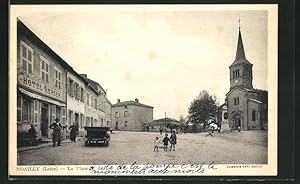 Carte postale Noailly, La Place