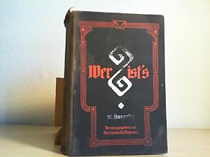 Wer ist's? III. Ausgabe 1908. Unsere Zeitgenossen - Zeitgenossenlexikon enthaltend Biographien ne...