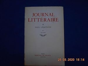 Seller image for JOURNAL LITTERAIRE. VOL. II. 1907-1909 for sale by Emmanuelle Morin