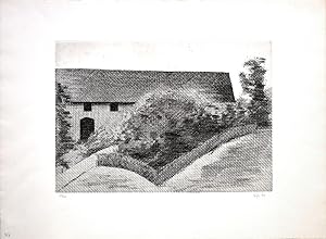 Imagen del vendedor de Gehft [19]74. [Signierte Original-Radierung / signed original etching]. a la venta por Antiquariat Lenzen