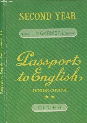 Seller image for Second Year - Passport to English, junior course tome 2 for sale by Le-Livre