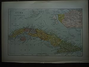 Image du vendeur pour Universal Cyclopaedia and Atlas Map of Cuba - Original (1902) mis en vente par Imperial Books and Collectibles