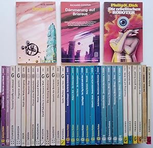 Seller image for 33 Bnde Science-Fiction Romane aus der Reihe Goldmann Science-Fiction for sale by Antiquariat Smock