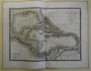Caribbean Islands Cuba Bahamas Jamaica Lesser Antilles 1829 Lapie folio map