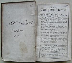 The Compleat Herbal of Physical Plants. Containing all such English and Foreign Herbs, Shrubs and...