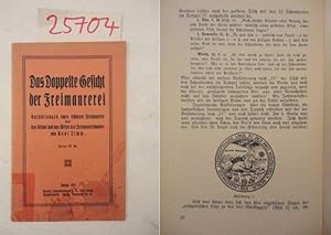 Bild des Verkufers fr Das Doppelte Gesicht der Freimaurerei. Enthllungen eines frheren Freimaurers ber das Ritual und das Wesen des Freimaurerbundes Dieses Buch wird von uns nur zur staatsbrgerlichen Aufklrung und zur Abwehr verfassungswidriger Bestrebungen angeboten (86 StGB) zum Verkauf von Galerie fr gegenstndliche Kunst