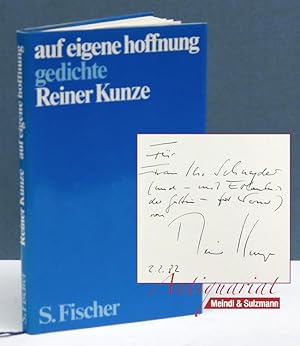 Auf eigene Hoffnung. Gedichte. (2. Auflage. 16.-24. Tausend).