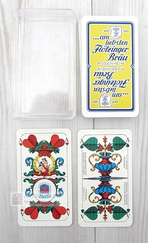 Kartenspiel Schafkopf - am liebsten Flötzinger Bräu Rosenheim.