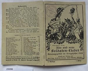 Bild des Verkufers fr Alte und neue Soldaten-Lieder zum Verkauf von Versandhandel fr Sammler