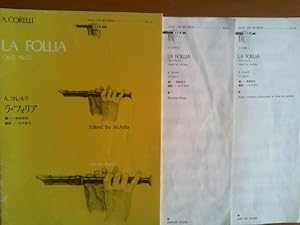 Bild des Verkufers fr La Folia - Opus 5 No 12. Partitur und 2 Stimmen. Bearbeitet von Masahiro Arita. Music for recorder R-145. zum Verkauf von Buch-Galerie Silvia Umla