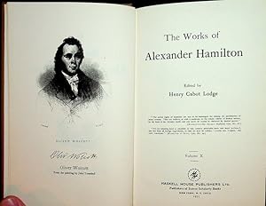 Seller image for The Works of Alexander Hamilton . Volume X ONLY for sale by Kuenzig Books ( ABAA / ILAB )