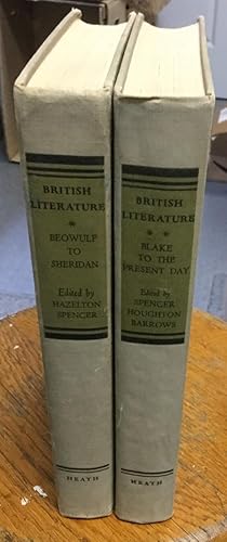 Seller image for British Literature from Beowulf to Sheridan and British Literature from Blake to the Present Day (2 volumes) for sale by Nick of All Trades