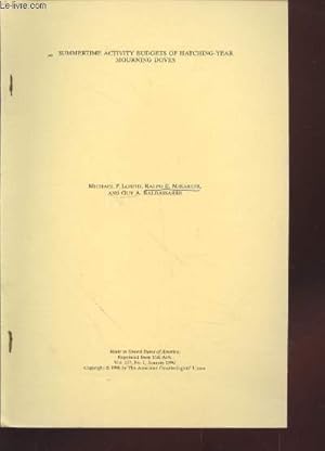 Imagen del vendedor de Tir  part : The Auk Vol.107 n1 : Summertime activity budgets of hatching-year mourning doves. a la venta por Le-Livre