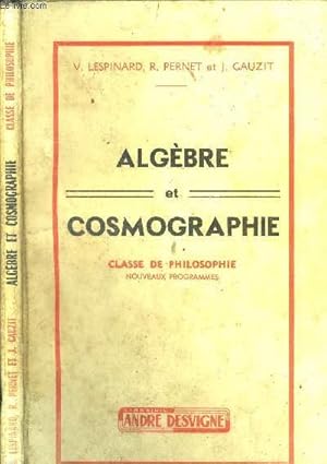 Seller image for Algbre et cosmographie. for sale by Le-Livre