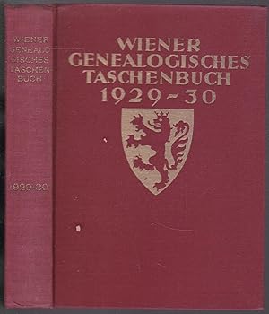 Wiener Genealogisches Taschenbuch 1929/30. Band III