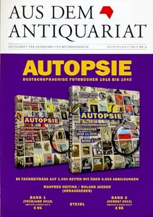 Aus dem Antiquariat. Zeitschrift für Antiquare und Büchersammler. Neue Folge 9. 2011. Nr. 6.
