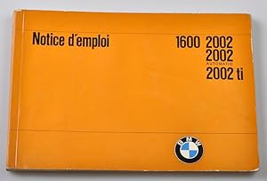 Manuel conducteur BMW 1600 2002 2002 Automatic 2002 TI ( Handbook )