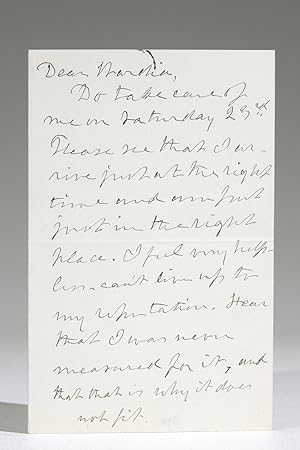 Autograph Letter Discussing Speaking Engagements, Consequent Fatigue