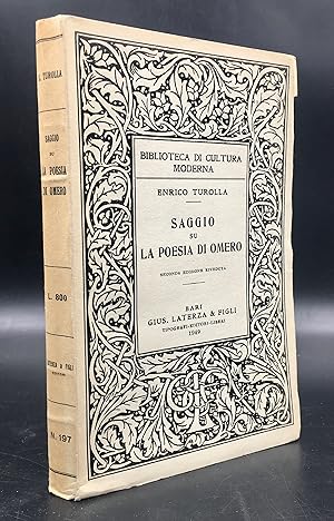 Bild des Verkufers fr Saggio su la POESIA di OMERO. 2 ed. riv. zum Verkauf von Libreria Le Colonne