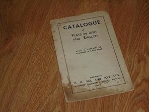 Imagen del vendedor de Catalogue of Plays in Irish and English a la venta por Dublin Bookbrowsers