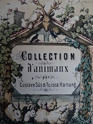 Collection d'animaux. Dresen, Meinhold & Fils, (1845). 2 Bll., 32 S. Mit kolor. lithogr. Titel u....