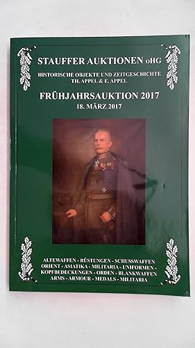 Seller image for Historische Objekte und Zeitgeschichte - Frhjahrsauktion 2017 18. Mrz, for sale by Antiquariat Maiwald