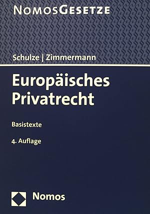 Immagine del venditore per Europisches Privatrecht : Basistexte. Nomos Gesetze venduto da books4less (Versandantiquariat Petra Gros GmbH & Co. KG)