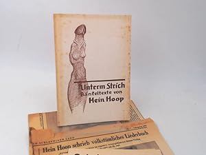 Bild des Verkufers fr Unterm Strich. Bnkeltexte von Hein Hoop. zum Verkauf von Antiquariat Kelifer